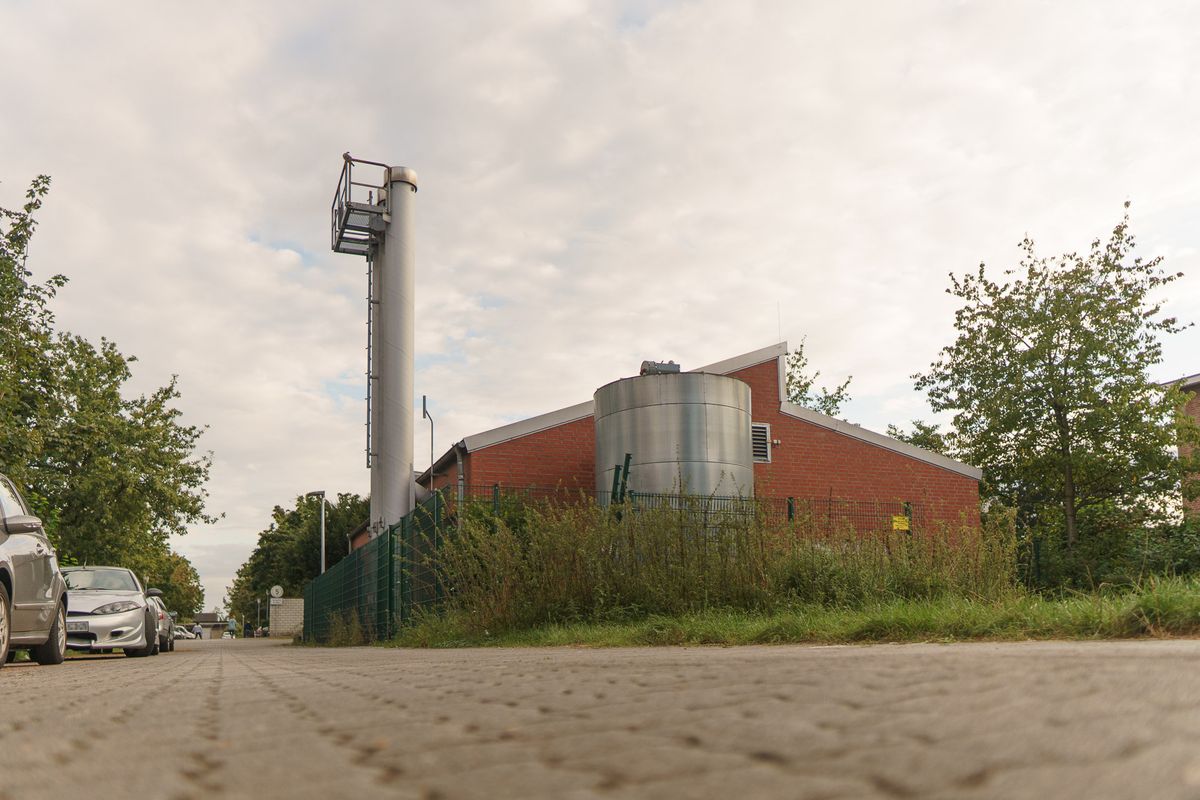 BEW-Heizzentrale Fliederweg Gebäude einer Heizzentrale