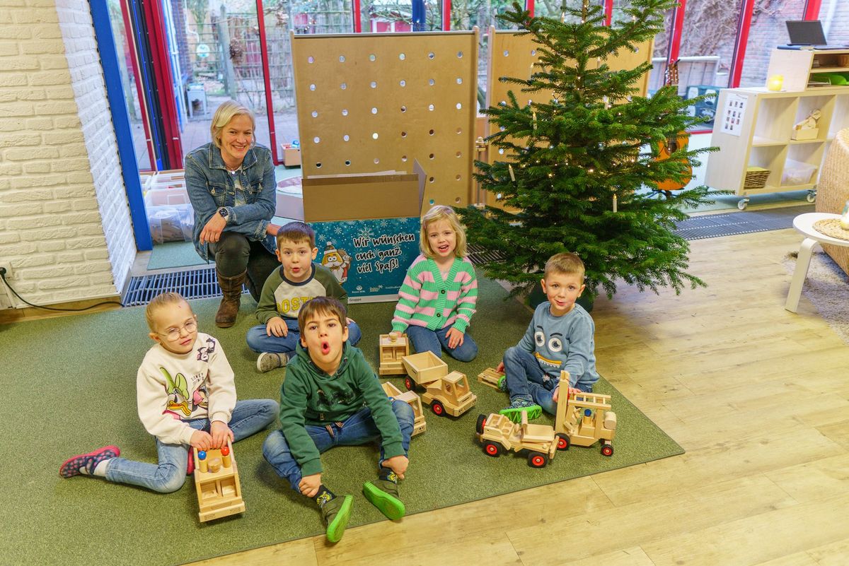 Gruppenbild im Kindergarten